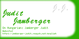 judit jamberger business card